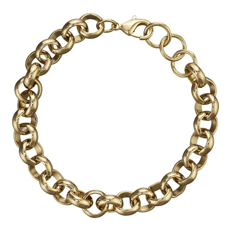 10mm Gold Belcher Bracelet Classic 6 Inches - Image 3
