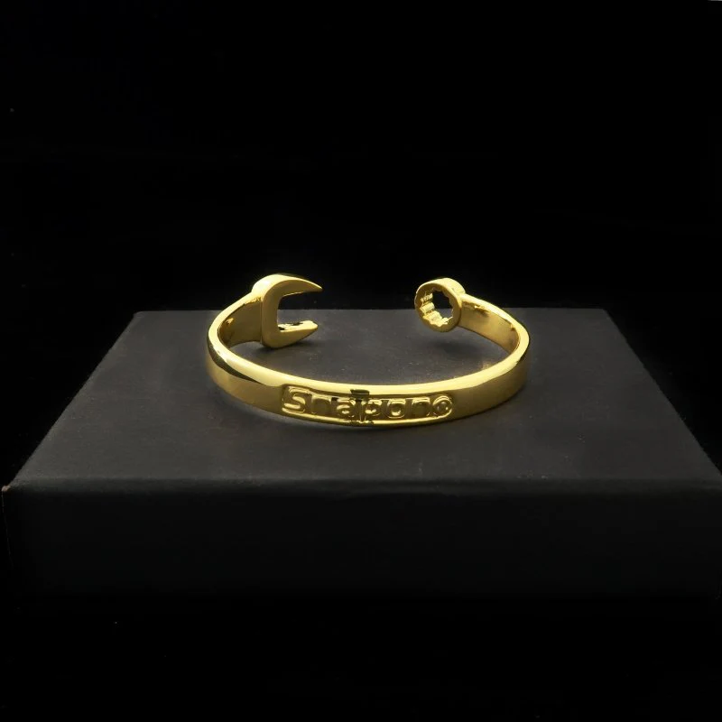 Gold Spanner Wrench Torque Bangle - Image 3