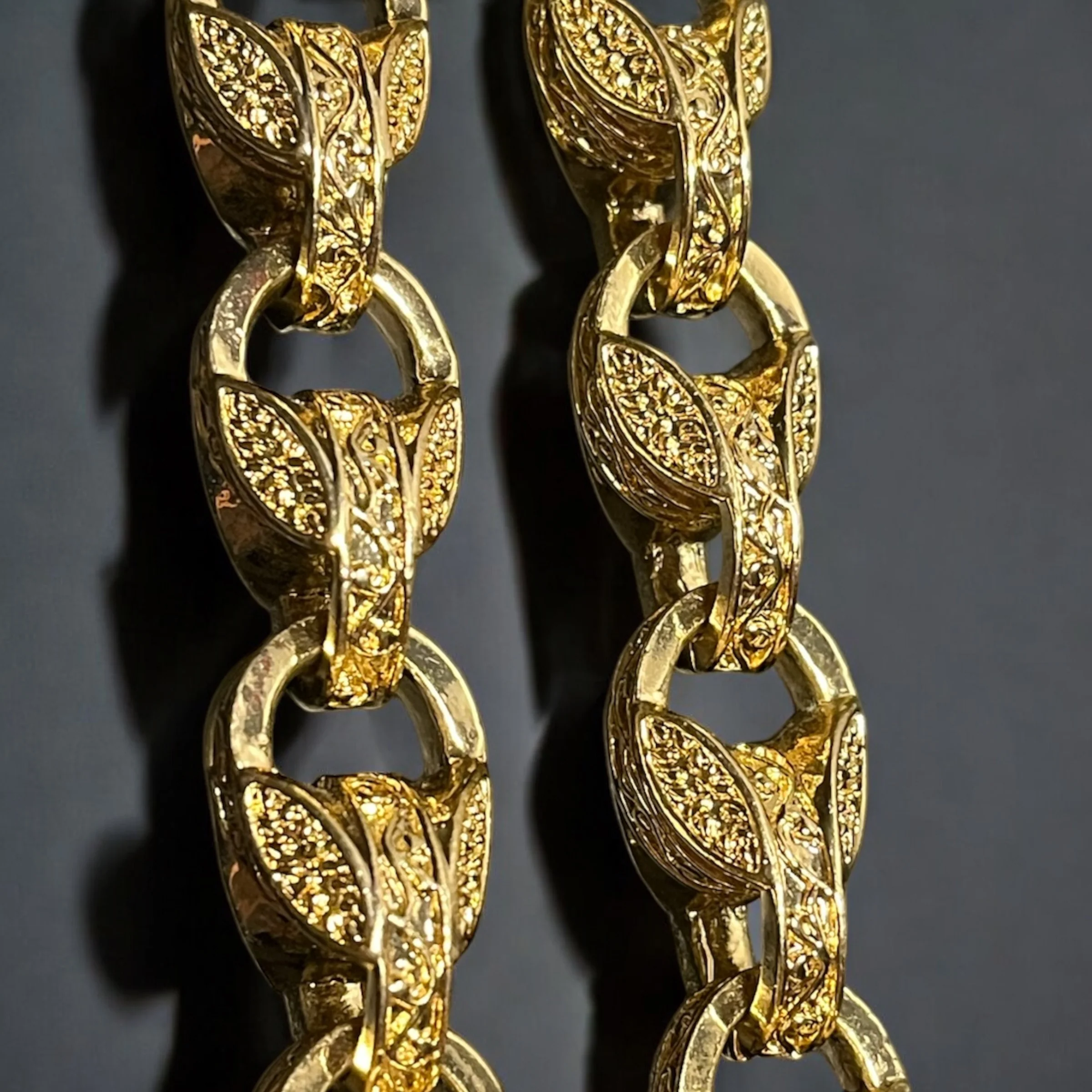 Luxury Gold XXL 15mm 3D Tulip Chain with Albert Clasp Super Heavy - Image 5