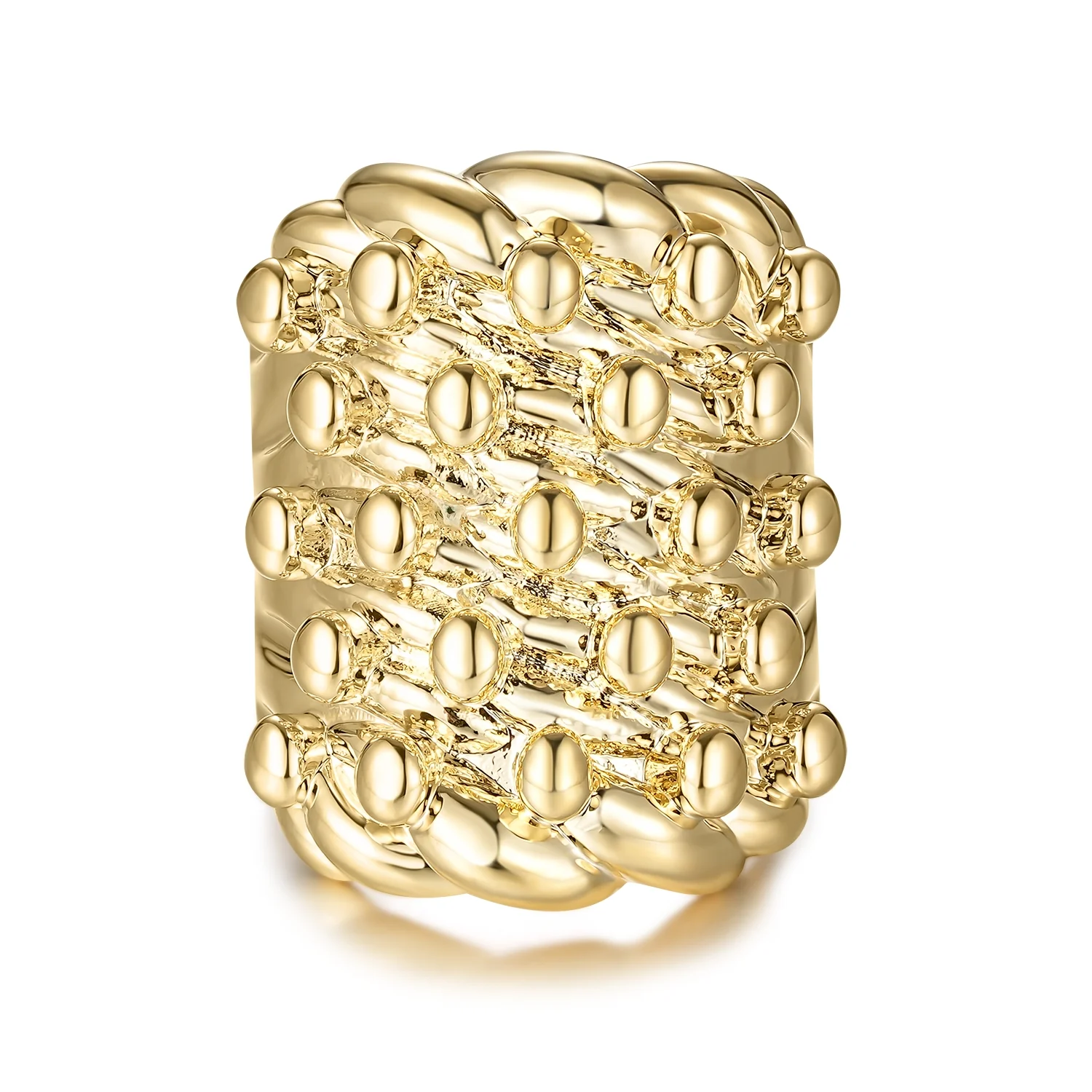 Gold XXXL Keeper Ring 9ct Heavy - Image 4