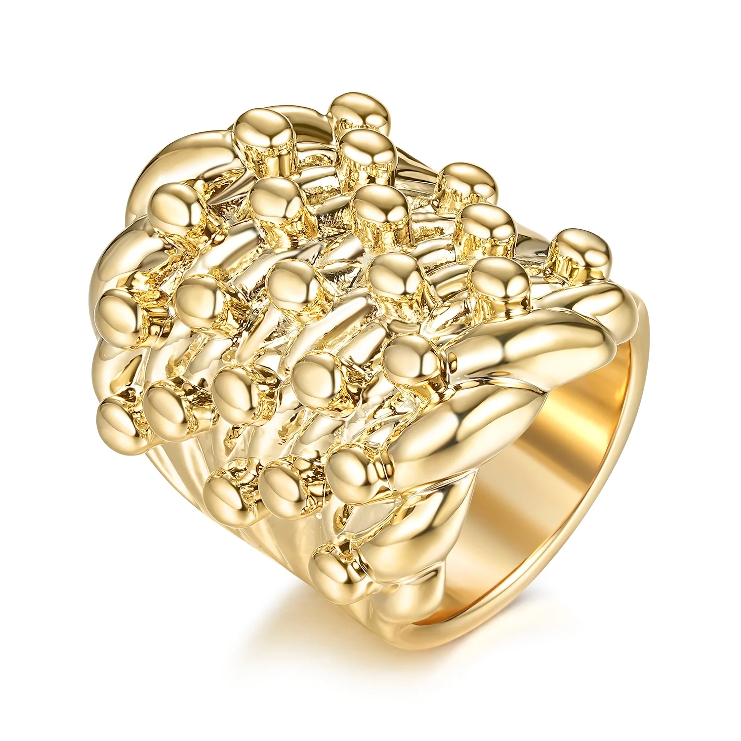 Gold XXXL Keeper Ring 9ct Heavy - Image 5