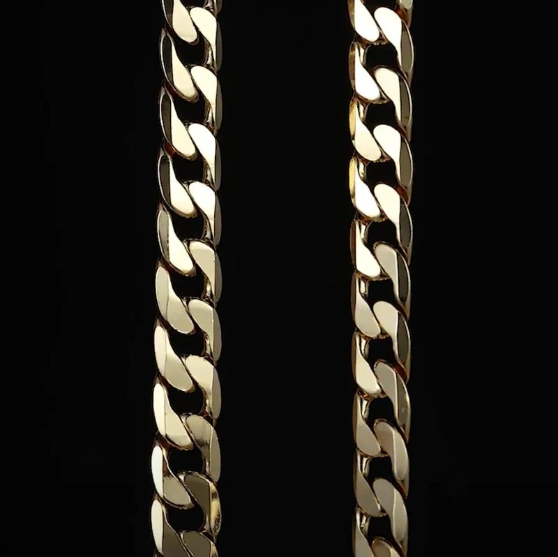 Gold Curb Bracelet 12mm - Image 4