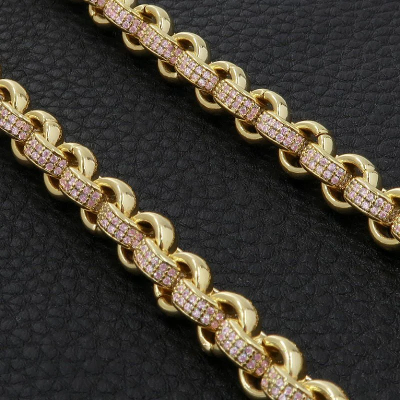 Pink 8mm Adjustable Belcher Chain - Image 3